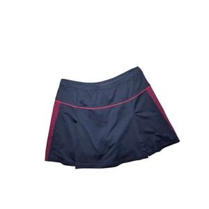 Bolle Gray Pink Striped Golf Tennis Skirt Skorts Mid Rise M